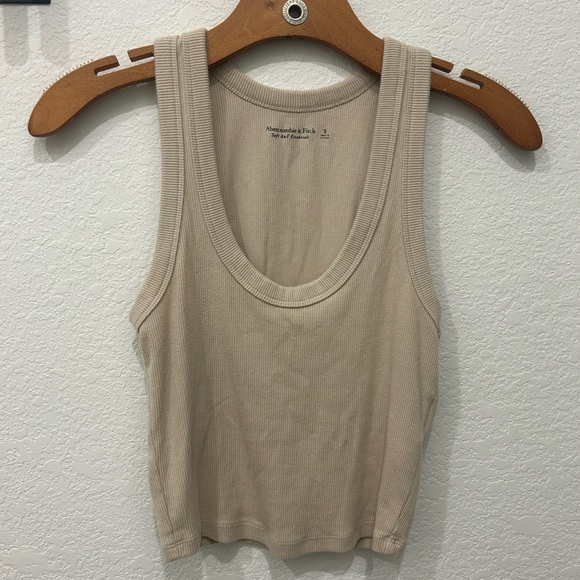 Tan Cropped Tank - Picture 1 of 3